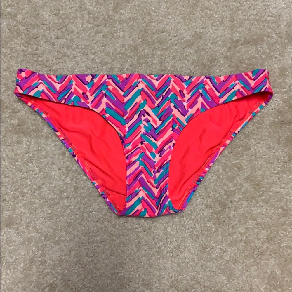 Bright multicolor bikini bottoms